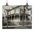 thumbnail image 2 of Print: Front View Of 7 Hawthorn Street, The Wright Home, With Bare Trees, 2 of 4