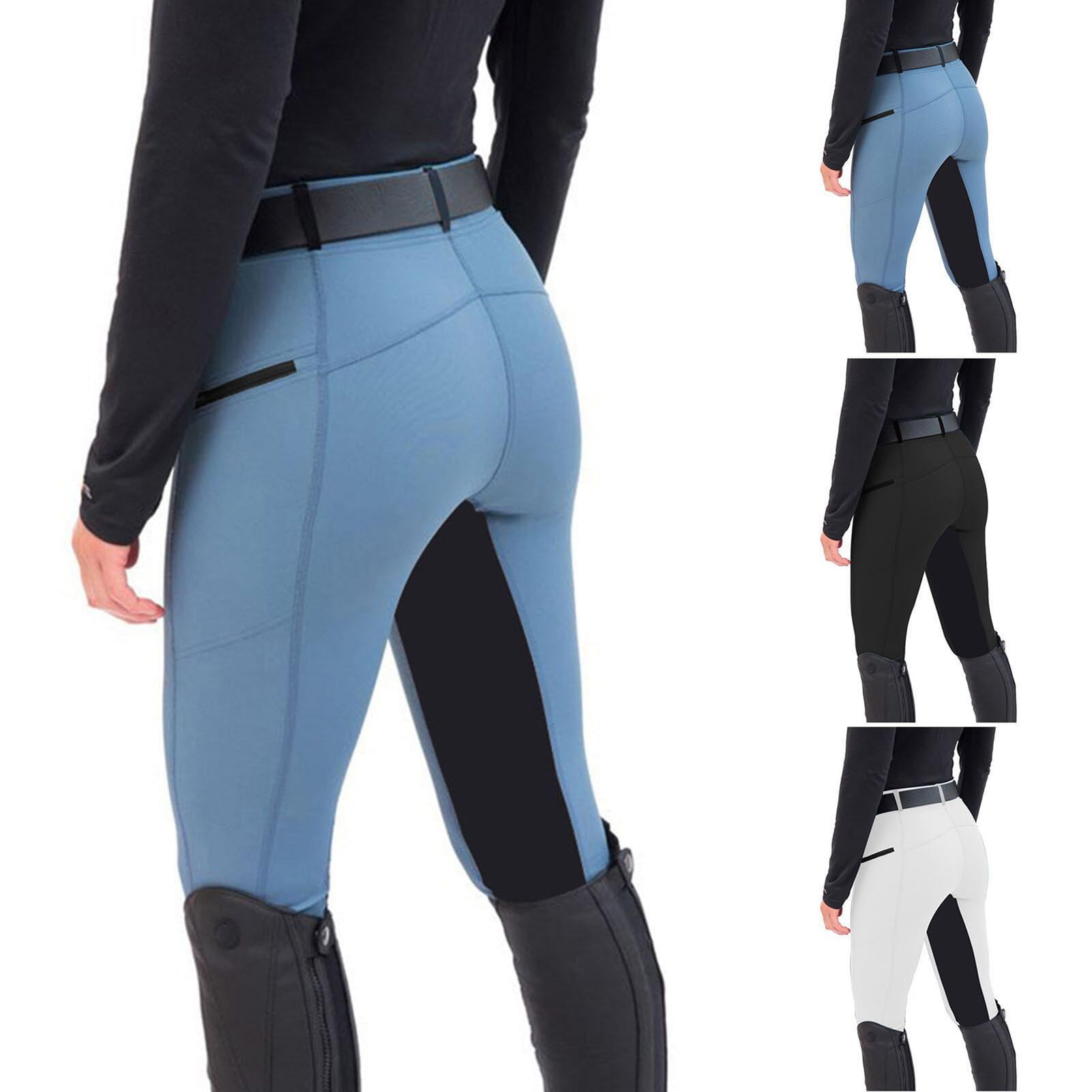 Happy Date Women's Horse Riding Pants Exercise High Waist Breeches Sport  Riding Equestrian Trousers Yoga Leggings Tights 