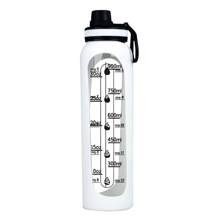 ACDANC Glass Shaker Bottle,Transparent Scale Glass Cup,BPA-Free Blender Shaker Bottle for Protein Mixes Fitness