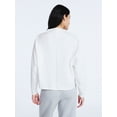 thumbnail image 3 of Scoop Women's New Scubaknit Zip Neck Top, Sizes XS-XXL, 3 of 5