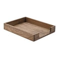 thumbnail image 2 of Kirigen Wood Letter-Size Tray Single-Tier(TP-DBR)- Wooden Tones Collection Front-Load Documents Tray for Office Desktop Organizer - Desk Magazine, File, Folder, Paper Holder Drak Brown, 2 of 4