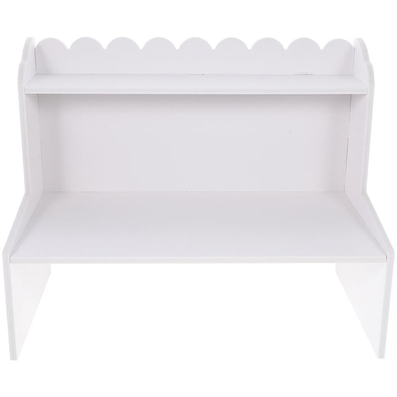 HEANUJJ White Office Desktop Storage Shelf Multi Layer Organizer for Sundries
