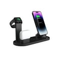 thumbnail image 6 of 4-in-1 Wireless Charger 15W Fast Charging Compatible with Phones, Watches, Earphones Charging Dock Desktop Stand, Black, 6 of 8