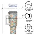 thumbnail image 4 of OBREWU Pioneer Flower Tumbler with Handle and Lid,40oz Pioneer Flower Double Wall Vacuum Insulated Tumbler,Pioneer Flower Cups Gift for Women and Men, 4 of 7