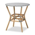 thumbnail image 3 of Baxton Studio Genica Classic French Black and White Waeving and Natural Brown Rattan 5-Piece Dining Chair Set, 3 of 7