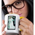 thumbnail image 2 of 3dRose, Vintage Art Nouveau Mele Napoli Poster, 15oz Two-Tone Yellow Mug, 2 of 7