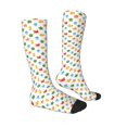 thumbnail image 3 of Picia Women Crew Soft Moisture-wicking Socks Undersea Animals Pattern Design Cotton Socks, One Size fit All, 3 of 9
