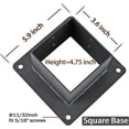 thumbnail image 3 of Screw-in sleeve Square wooden post 120 x 120 mm, ground sleeve, base plate, post bracket, anchor, fence bracket, sleeve, fence post, material thicknes, 3 of 5