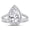 Platinum, variant on 5 Carat Platinum LAB GROWN DIAMOND Split Shank Pear Cut Diamond Engagement Ring (E-F Color VS1-VS2 Clarity) Size: 5