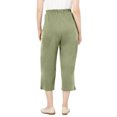 thumbnail image 3 of Woman Within Women's Plus Size Petite 7-Day Knit Capri Pants, 3 of 5
