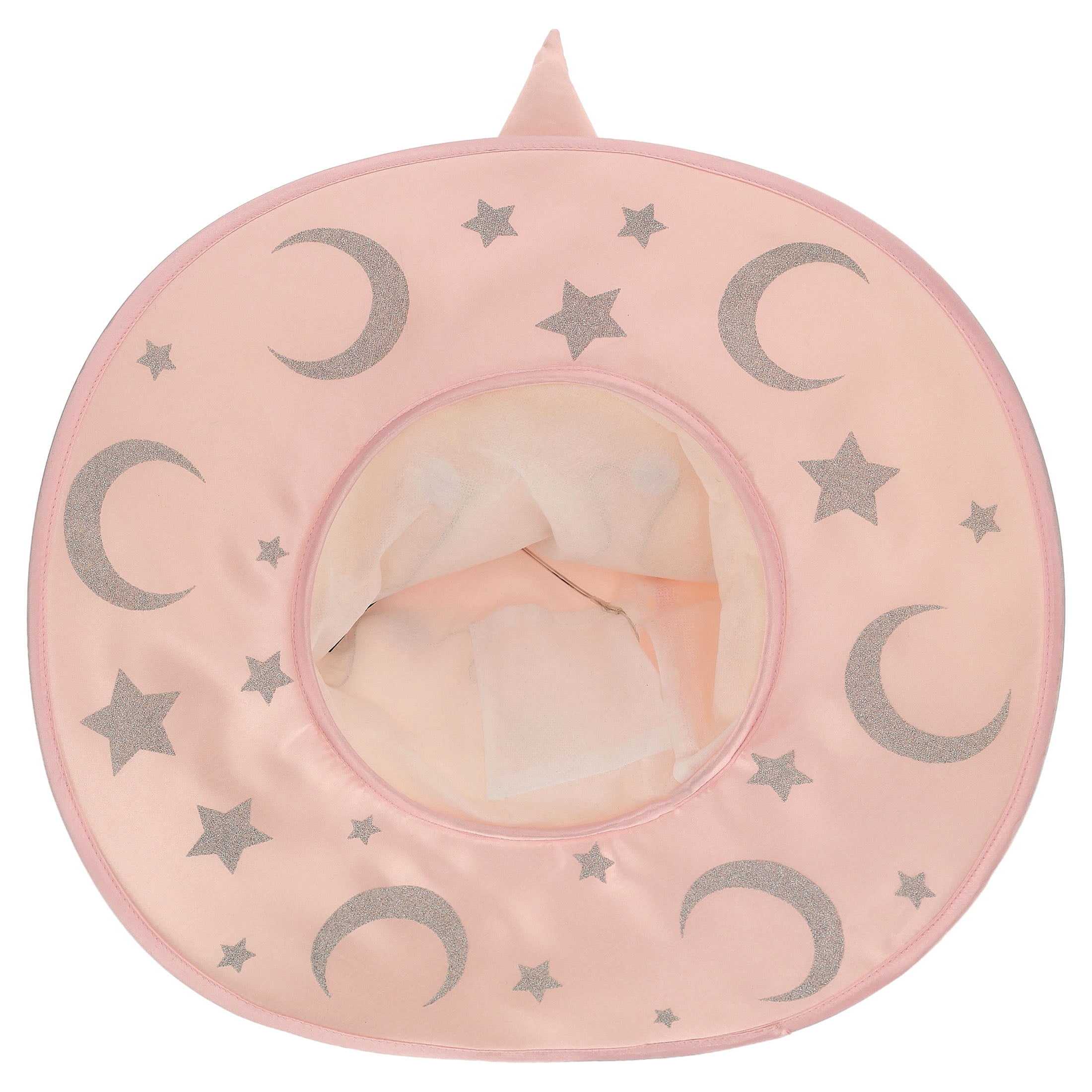 Light-Up Witch Hat Costume Accessory for Adults, Pink and Silver, Halloween by Way To Celebrate