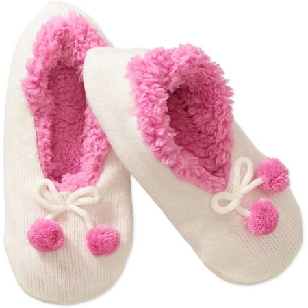 Skidders Womens' Knitted Slipper with Gripper Bottom - Walmart.com