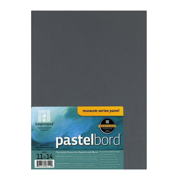 Pastelbord 11 in. x 14 in., gray, each (pack of 2)