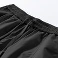 thumbnail image 3 of EOYWHK Mens Work Shorts Casual Quick Dry Elastic Waist Drawstring Athletic Shorts Soft Lightweight Breathable Activewear for Men Black, Size L, 3 of 9