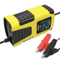 thumbnail image 3 of FOXSUR Universal 6V/12V Smart Battery Charger for Motorcycle, Car, and Kids' Toy Vehicles - Compact, Lightweight, and Safe with Multi-Protection Features - Yellow (US Plug), 3 of 7
