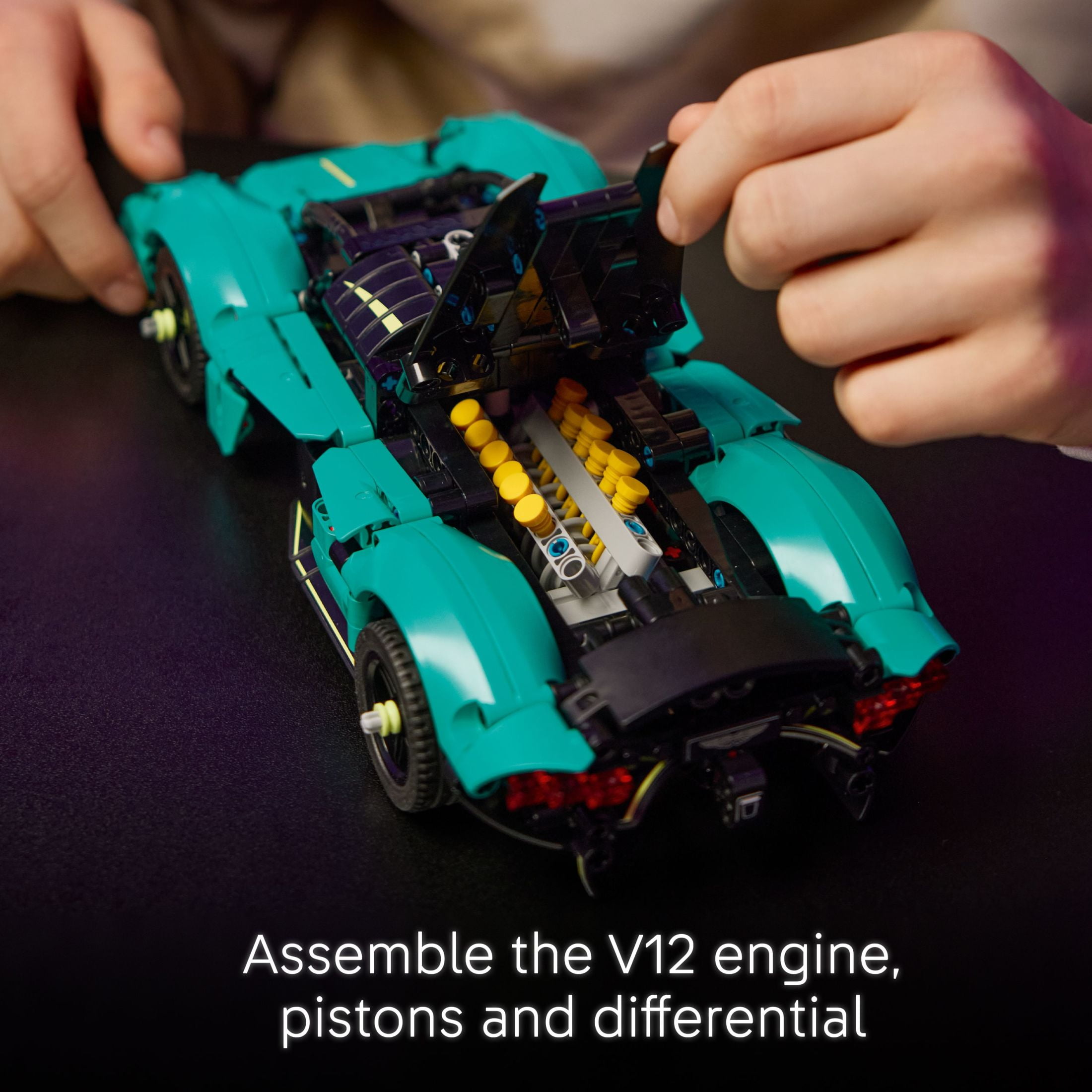 LEGO Technic Aston Martin Valkyrie Toy Car - Kids Model Kit Toy for Boys and Girls, Ages 9+ - Vehicle Building Set for Pretend Play & STEM Learning - Sports Car Gift Idea for Birthdays - 42208