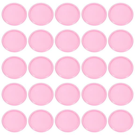 Uxcell 55 Pcs Discbound Expansion Discs, Pink Round Shape, 1-1/2" OD and 0.2" Thick