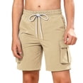 thumbnail image 5 of Jinhomg Boys' Quick Dry Cargo Shorts Kids Elastic Waist Athletic Shorts with Multi-Pockets Lightweight Hiking Summer Beach Shorts 5-13Y, 5 of 7