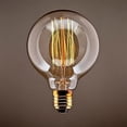 thumbnail image 1 of Bombilla Edison vintage (paquete de 4) equivalente a 40 W, luz amarilla cálida, casquillo E27, G80, 220 V, 1 of 3