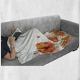thumbnail image 6 of Poppy Flower Soft Flannel Fleece Throw Blanket, Digital Watercolors Design of Poppy Classic Botany Bouquet Patterns Print, Cozy Plush for Indoor and Outdoor Use, 60" x 80", Red White, by Ambesonne, 6 of 6