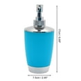 thumbnail image 4 of Unique Bargains 1 Set Elegant Soap Pump Dispenser Toothbrush Holder and Soap Dish Set for Bathroom for Laundry Rooms Blue, 4 of 6