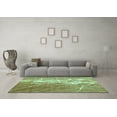 thumbnail image 3 of Ahgly Company Machine Washable Indoor Rectangle Abstract Turquoise Blue Contemporary Area Rugs, 7' x 9', 3 of 4