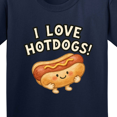 thumbnail image 4 of Inktastic I Love Hotdogs Youth T-Shirt, 4 of 5