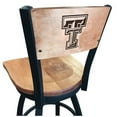 thumbnail image 2 of Holland Bar Stool  36 in. L038 - Black Wrinkle Texas Tech Swivel Bar Stool with Laser Engraved Back - Black - 36in., 2 of 2