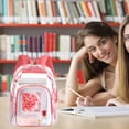 thumbnail image 2 of Mochila transparente Fomaris Pink 41x15x30 cm de gran capacidad, 2 of 8