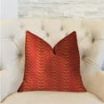 thumbnail image 2 of Plutus New Earth Ripple Red Luxury Throw Pillow, 2 of 3