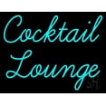 thumbnail image 1 of Cursive Cocktail Lounge LED Neon Sign 24 x 31 - inches, Clear Edge Cut Acrylic Backing, with Dimmer - Bright and Premium built indoor LED Neon Sign for Bar decor., 1 of 7
