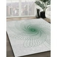 thumbnail image 3 of Ahgly Company Machine Washable Indoor Rectangle Transitional White Smoke Area Rugs, 5' x 7', 3 of 7