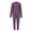 Purple, variant on Admvng Sets for Women Casual Loose Long Sleeve Crew Neck Sweatshirt Tracksuit Fall Irregular Hem Drawstring Long Sweatpant Set Suits Women Clothing S-2XL