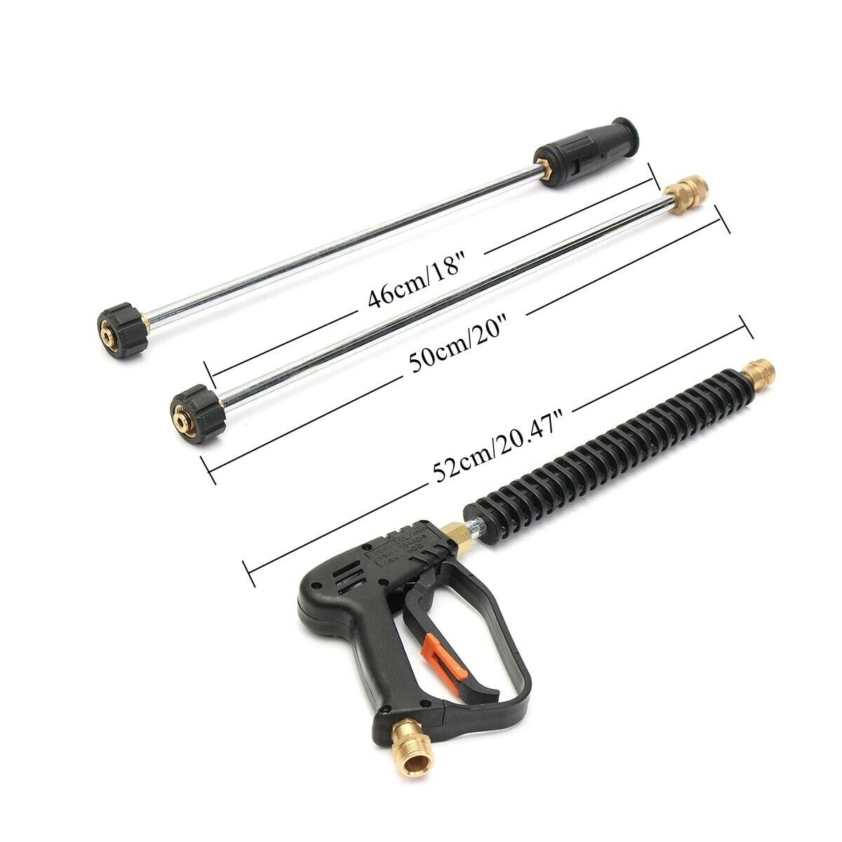 iMeshbean 4000psi Car Power High Pressure Washer Gun Wand Lance Spray Tips Turbo Nozzles