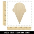 thumbnail image 2 of Ice Cream Cone Solid Wood Shape Unfinished Piece Cutout Craft DIY Projects - 4.70 Inch Size - 1/8 Inch Thick, 2 of 7