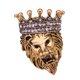 thumbnail image 3 of Broche de cabeza Zulema con insignia de corona oro, 3 of 8