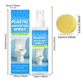 thumbnail image 3 of Plastic Cleaning Spray 100ml, Multi Surface Cleaner for Air Conditioner Refrigerator Toilet Sink Bathtub Tile and Appliances, Removes Yellowing Dirt and Grime, Includes Cleaning Sponge, 3 of 7