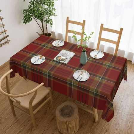 

Rectangle Table Cloth County Tyrone Irish Tartan Resistant Washable Tablecloth Decorative Table Cover for Dining Indoor and Outdoor