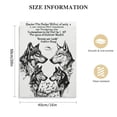 thumbnail image 2 of Nawypu Motivational Quote Inspirational Two Wolves Painting Canvas Wall Art Office Home Decor Positive Wolf Poster Picture Artwork, 2 of 5