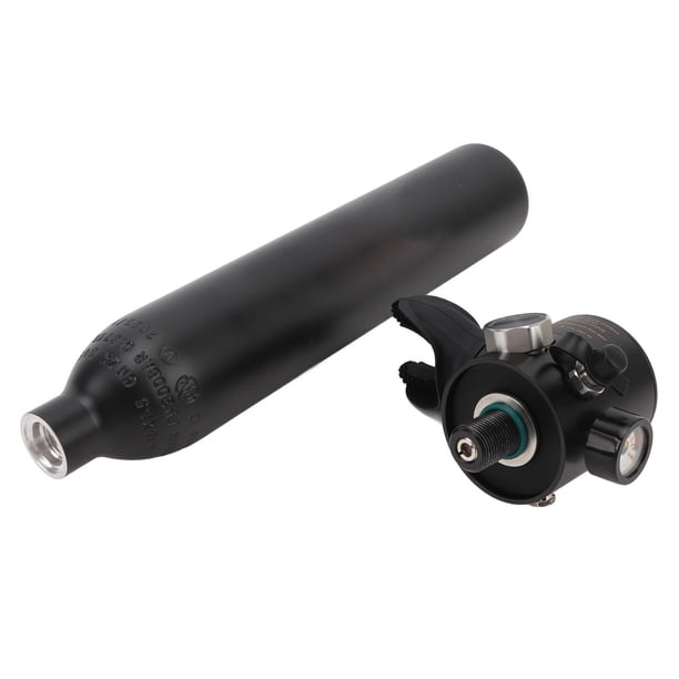 Mini Tanque De Buceo De 0,5 L Con Manómetro, Mini Cilindro De Oxígeno Tanque De Buceo Cilindro De Oxígeno Equipo De Buceo Y Snorkel Para Buceo, Snorkel