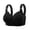 Black, variant on IFNWSV Wireless Bras for Women Lightly Lined Push Up Bra Breathable Seamless Adjustable Daily Lingerie Black 42BC
