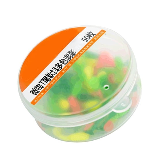 Necvior 50Pcs Artificial Baits Fishing Lures Small Paddle Tail Swimbait for Trout