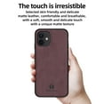 thumbnail image 3 of Nalacover Case for iPhone 11,Slim Luxury Premium PU Leather Non-Slip Grip Shockproof Bumper Anti-Scratch [ with Tempered Glass Screen Protector ] Cases For iPhone 11, Wine Red, 3 of 8
