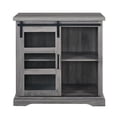 thumbnail image 3 of Manor Park 32" Sliding Glass Door Accent Console, Slate Grey, 3 of 6