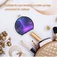 thumbnail image 5 of Portable Folding Mirror Compact Double Sided Travel Mirror Small Makeup Mirror Use Present for Women Purple Neon Waterfall, 5 of 7