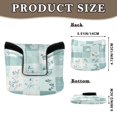 thumbnail image 2 of Haosy Vintage Floral and Gingham Golf Mallet Putter Cover Strong Magnetic Leather Golf Club Headcover Closure, 2 of 7