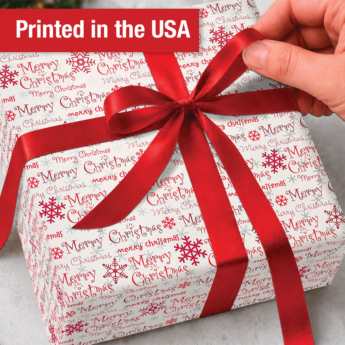 Current Christmas Script Jumbo Wrapping Paper, 23" x 28' photo 3