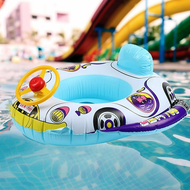 Swimming Float Seat, Float Inflatable Pool Seat for Kids,Swimming Rings Pool Floats Baby Swim Float,Swim Tube Bathtub Toys Toddlers Summer Beach,Inflatable Water Raft D shamjiam Asiento de flotador de natación