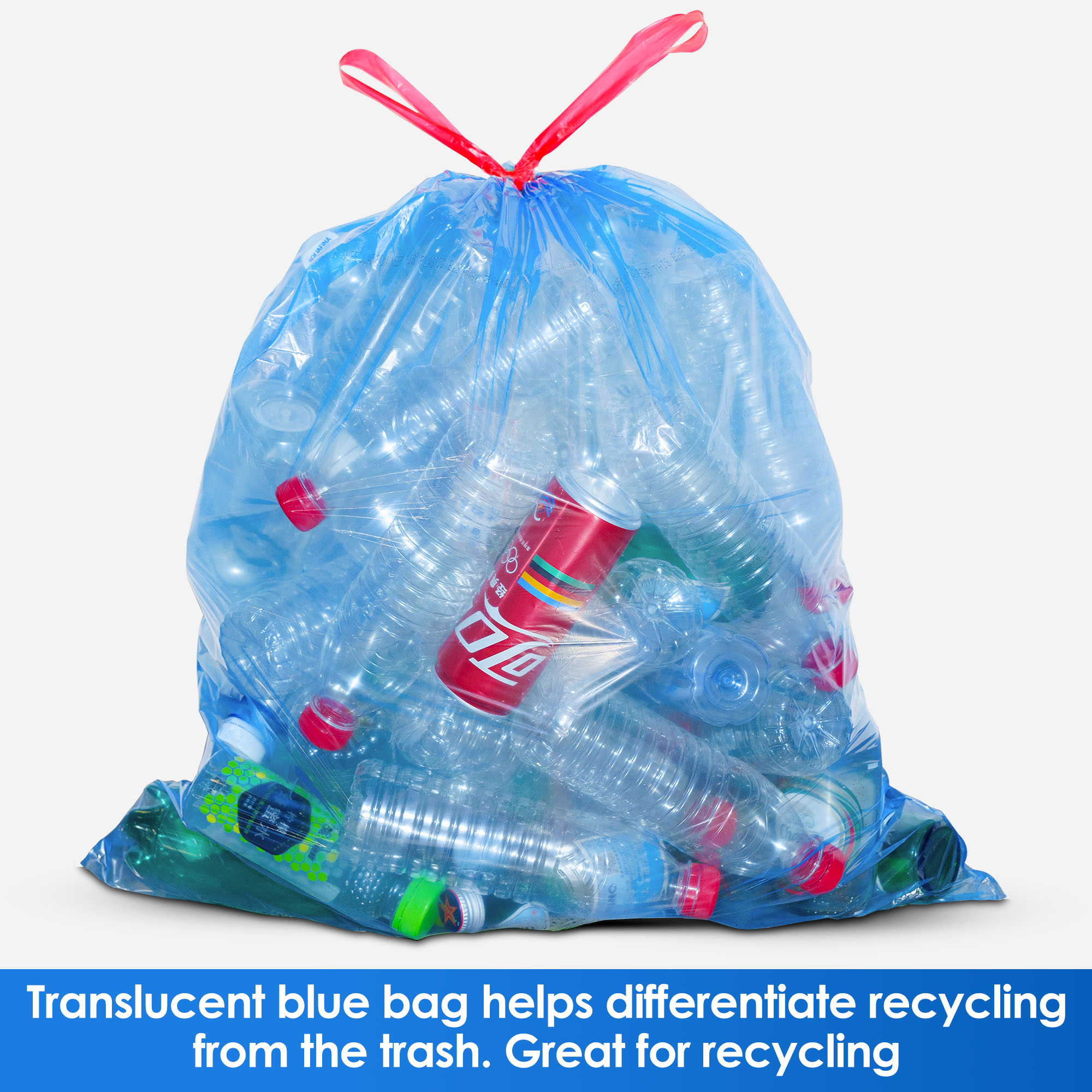 HygiCare Recycling Trash Bags, 13 Gallon, 200 Count photo 5