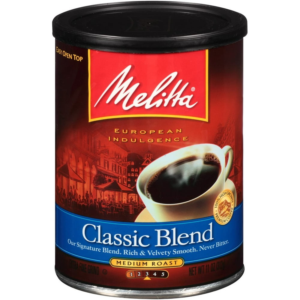 Melitta Medium Roast Ground Coffee, Classic, 11 Oz